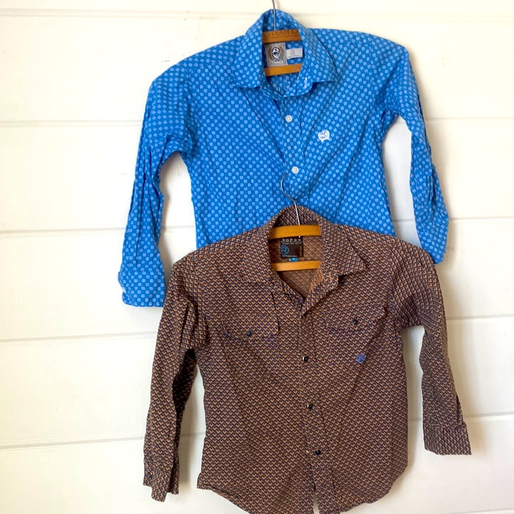 Cinch & roper butting up shirts lot of 2